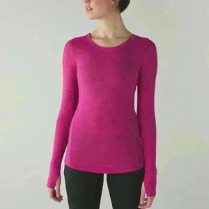 Lululemon 5 Mile Long Sleeve shirt size 4 
Raspberry